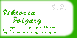 viktoria polgary business card